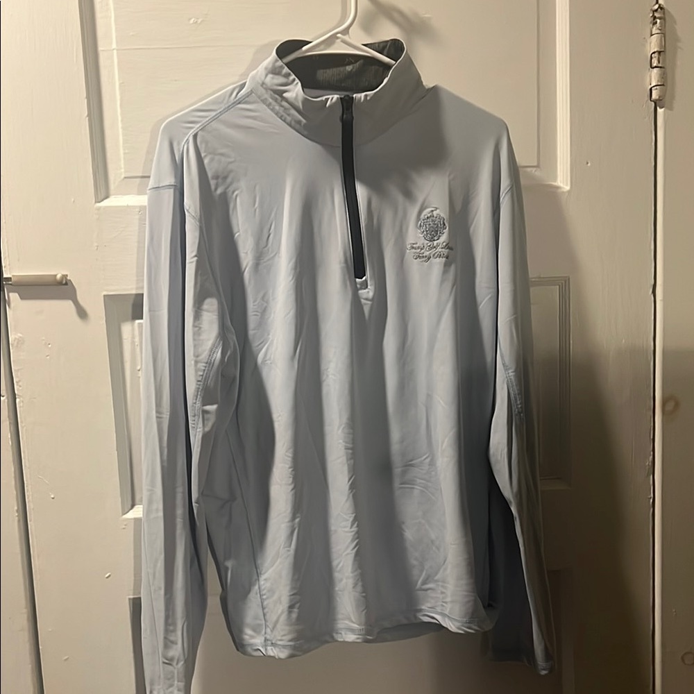DTJ Golf Course - Gray Lightweight Quarter-Zip Shirt Jacket